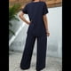 thumbnail image 5 of Conjunto de Dos Piezas de Verano para Mujer, Corta, Cuello Redondo, Pierna , Pantalón . Marina M, 5 of 7