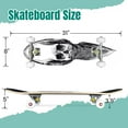 thumbnail image 2 of 31'' Complete Skateboard 7 Layer Canadian Maple Double Kick Deck Skateboards Skate Board for Beginner Adult Gifts, 2 of 5