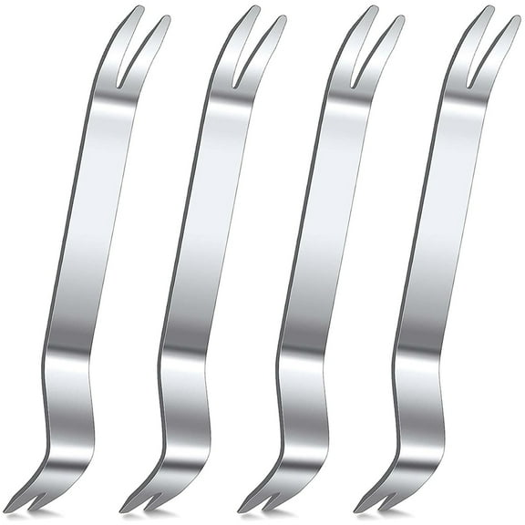 Niyofa 4Pcs Paver Puller Tool Stainless Steel Paver Extraction Removal Tool Heavy Duty Portable Raise Sunken Brick Tool Repair Replace Pavered Blocks Tool for Outdoor Garden Patio Yard