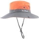 thumbnail image 2 of Sombrero de ala ancha Dalrosia para mujer, plegable, con cola de caballo y protección UV, ideal para playa, pesca y senderismo., 2 of 8