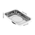 thumbnail image 1 of GOOHOCHY Bandeja magnética para guardar tornillos (2 unidades), de acero inoxidable, para tuercas magnéticas, organizador de piezas pequeñas para mecánicos, piezas metálicas, accesorios de taller., 1 of 8