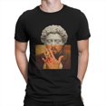 thumbnail image 1 of Camiseta de Leonardo DiCaprio (Django Desencadenado) y Marco Aurelio para hombre, ingeniosa camiseta de rompecabezas, divertida camiseta de manga corta con cuello redondo., 1 of 6