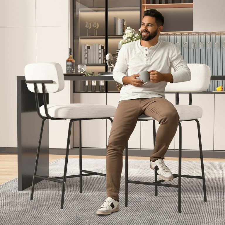 Ninecer Counter Height Bar Stools Set of 2, 26