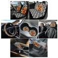 thumbnail image 2 of Renewold Highland Cow Sunflower Car Seat Covers Full Set with Steering Wheel Cover Headrest Cover Cup Coasters Car Handbrake Cover Gear Shift Cover Black Cow Print Auto Seat Cover Accessories 11 PCS, 2 of 7