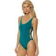 thumbnail image 4 of Red Carter Knot Side Reversible One Piece In Lagoon RCIS117820-LAG Green / Medium, 4 of 6