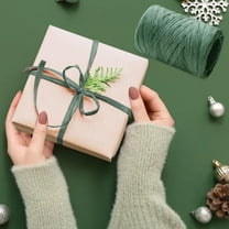 Christmas Rope Raffia Bow Tie Paper 3937in Eco Friendly Red White Green Biodegradable Gift Wrapping Decoration Flexible Durable Multipurpose Holiday Craft