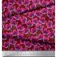 thumbnail image 2 of Soimoi Poly Georgette Fabric Artistic Floral Decor Fabric Printed Yard 52 Inch Wide, 2 of 3