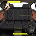 thumbnail image 4 of DIKSOAKR Full Set Car Seat Covers Fit for Volkswagen Tiguan 2009-2024 2025 | Faux Leather, Waterproof, Automotive Seat Cover with Airbag Compatibility (5 Seat, Black Line), 4 of 7