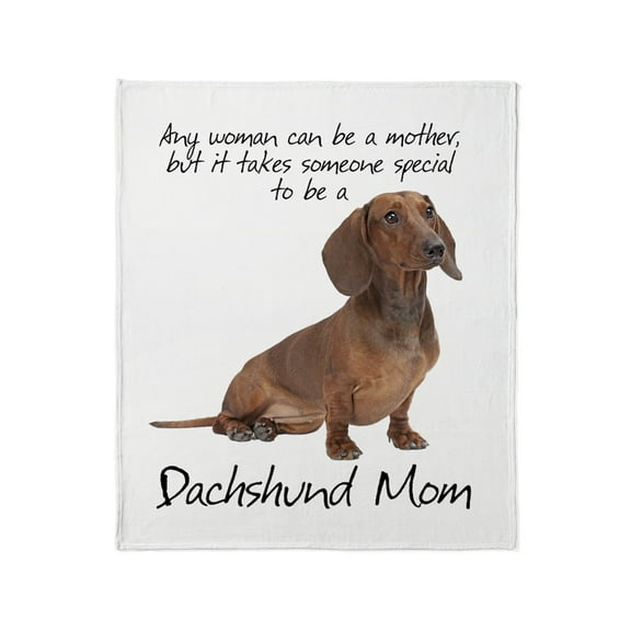 CafePress - Dachshund Mom Throw Blanket - Soft Fleece Throw Blanket, 50"x60" for All Ages