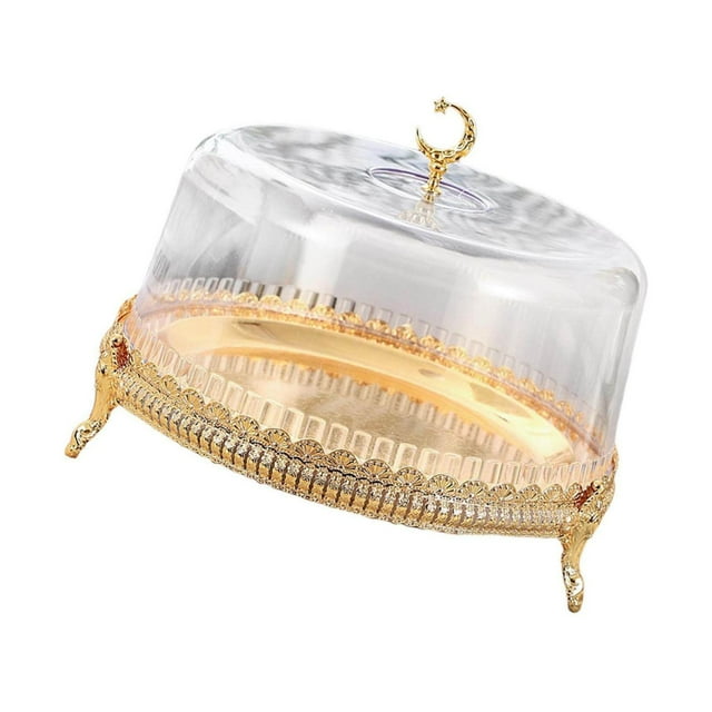 Xingzhi Plateau de Service Plateau de Fromage Biscuits Rond pour Desserts Anniversaire Mariage 22cmx22cm
