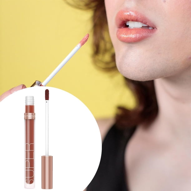 Brillo Cosmético 3ml Impermeable Ligero Tinte de Hidratante de Larga Duración para Mujeres No Se Desvanecen Velvet Brillo - de arce Arce de shamjiam Lápiz labial mate brillo de labios