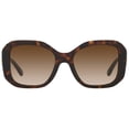 thumbnail image 2 of Tory Burch Adult Female Dark Tortoise Butterfly Sunglasses - TY7183U 165673 52, 2 of 2
