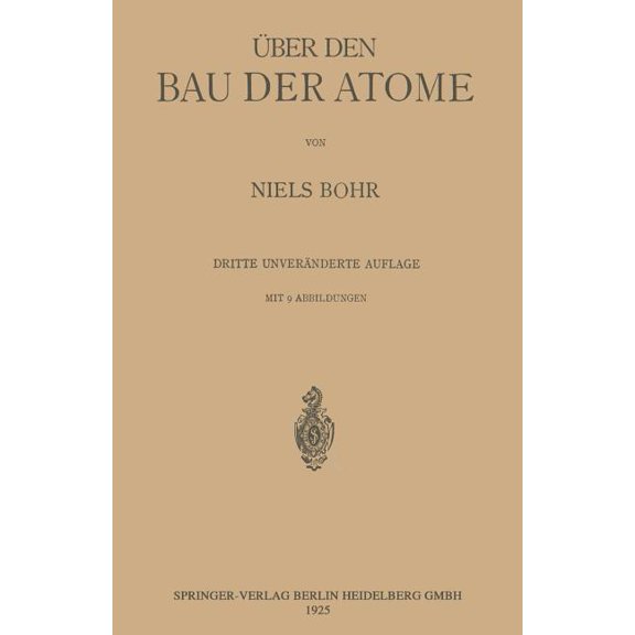 Über Den Bau Der Atome, (Paperback)