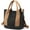 Black, variant on Handbag for Women Small Multi-Pockets, Canvas Mini Tote Shoulder Bags with Zipper, Satchel Hobo Bag for Travel Work