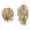 Khaki1, variant on Curly Claw Clip Ponytail Extension for Women, Natural Looking Human Hair Wig for Daily Styling & Wear(Brown1,20cm / 7.87 in)