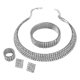 thumbnail image 2 of Fiudx Collar Elegante, Juego de Pendientes de Diamantes, Joyería de Imitación de Aleación de Moda, Collar con Diseño de Gota de Agua, Accesorios de Fiesta para Mujer, Idea de Regalo con Estilo, Acaba, 2 of 6
