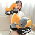 thumbnail image 3 of Yudong Excavadora de Peluche de 10"" Juguete de construcción de Peluche de excavadora Suave para Regalos de Fiesta de Navidad de cumpleaños para niños (Amarillo) (Amarillo 10), 3 of 5