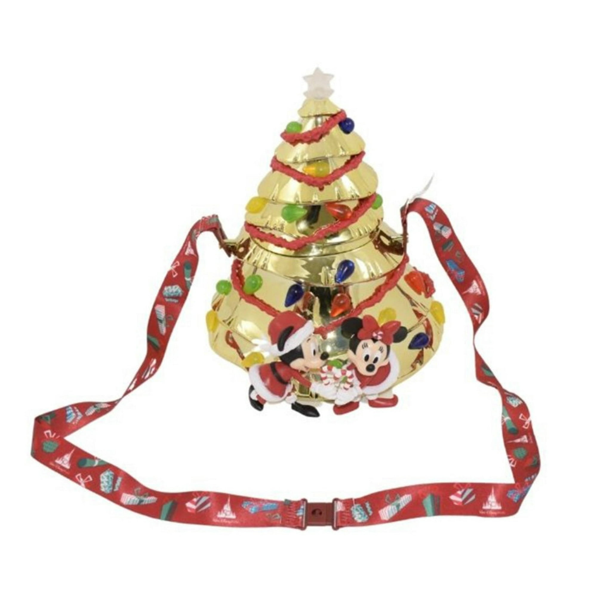 Disney Souvenir Popcorn Bucket - Mickey And Minnie Mouse Christmas