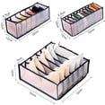 thumbnail image 4 of Underwear storage box, foldable socks storage box, drawer storage box, closet storage box, three-piece suit used for bra, socks, underwear, 4 of 6