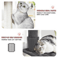 thumbnail image 5 of MoNiBloom Cat Tree, 36 Inch Cat Tree Tower with Cat Condo, Small Cat Tower with Scratching Post & Sisal-Covered Scratching Board, Cat Climbing Tower with Hammock, Cat Tree for Indoor Cats, Smoky Grey, 5 of 8