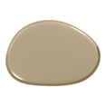 thumbnail image 6 of Kavren Modern Oval Glossy Pedestal End Table, Light Brown, 6 of 13