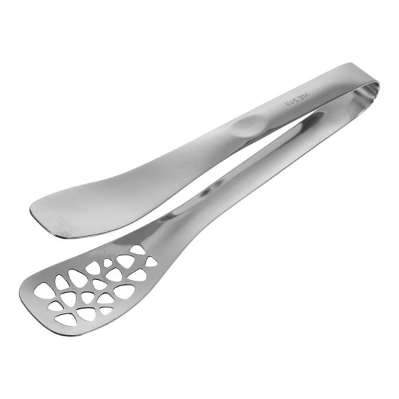 Pinza multiusos para alimentos, pinza para alimentos de acero inoxidable, pinza para barbacoa, pinza para bistec, patrón aleatorio
