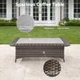 thumbnail image 6 of Gotland 7-Piece Patio Furniture Set, Outdoor Thick Wicker Sectional Sofas with 2 Swivel Chairs, High Back Sectional Sofa Couch, Outdoor Conversation Set for Backyard, Porch, Deck, Navy Blue, 6 of 9