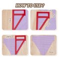 thumbnail image 4 of 5Pcs Acrylic Belt Templates Sewing Tools Colorful 180~340x100~230x2.5mm, 4 of 6