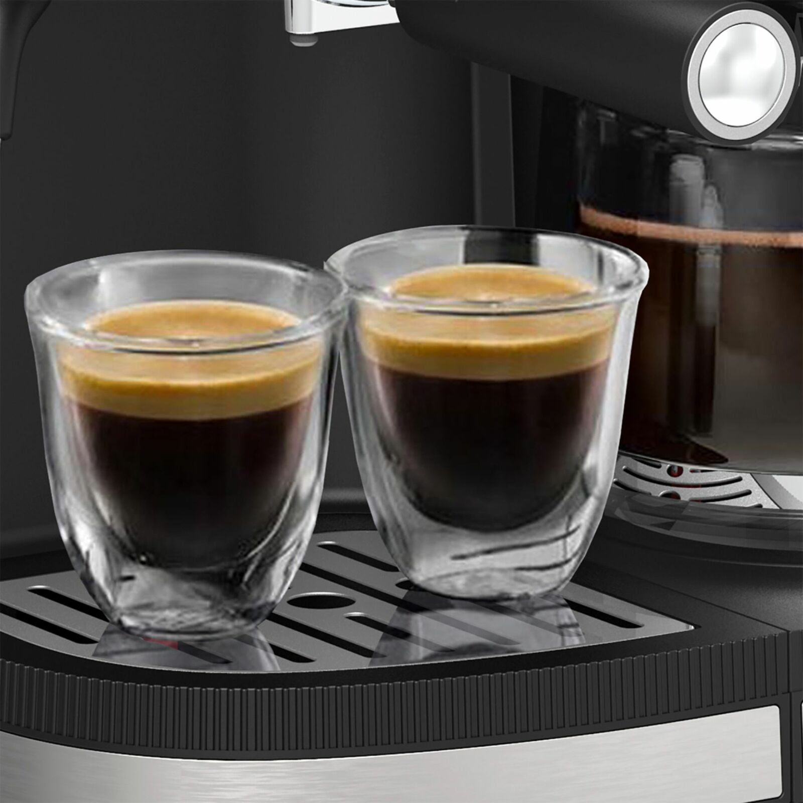  Combo 19 Bar Espresso & 10 Cup Drip Coffee Maker Black: Home &  Kitchen