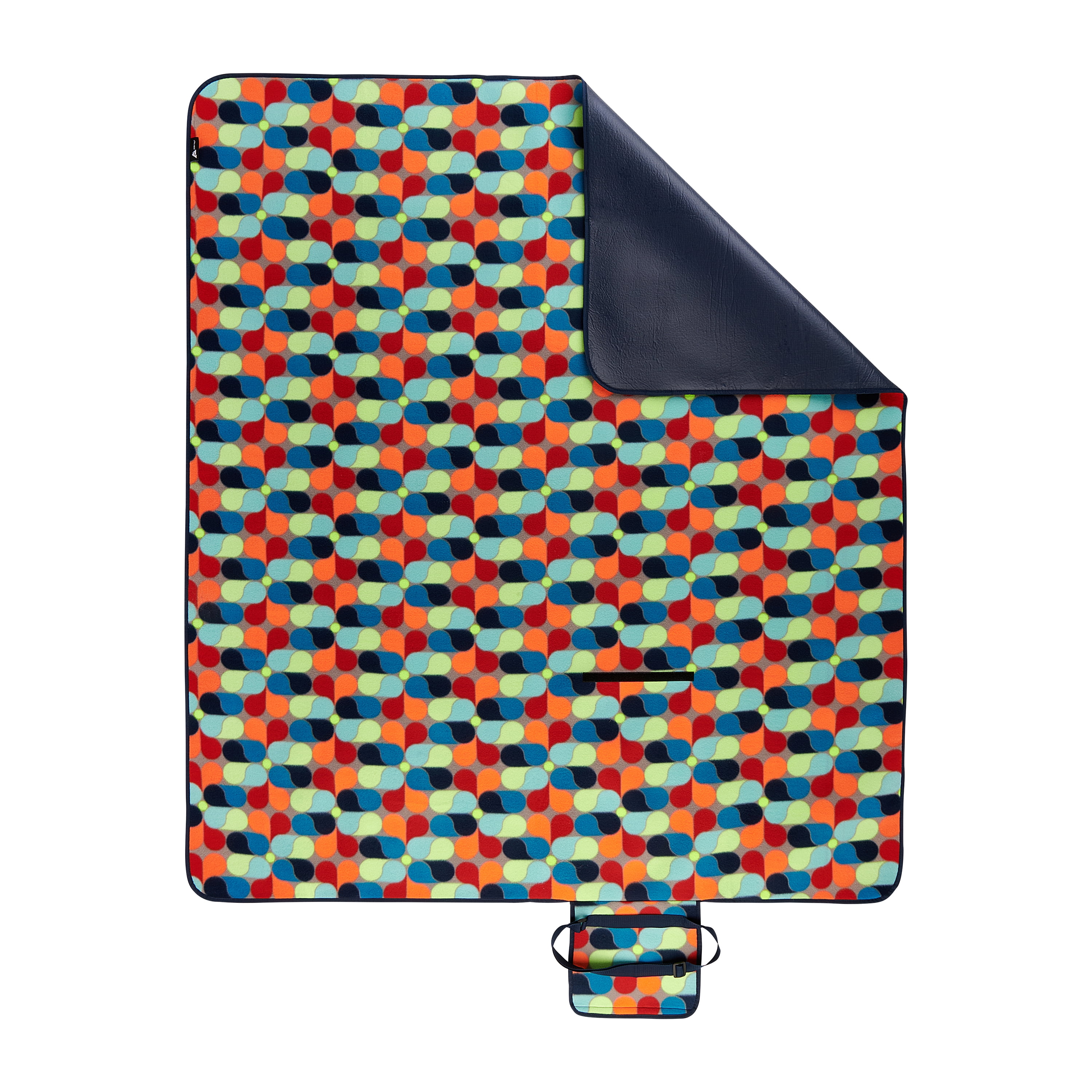 Ozark Trail Tent Rug / Blanket 60" x 70", Outdoor, Foldable, Adjustable Strap for Picnic Camping and Tent Floors