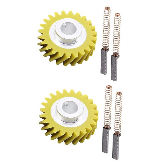W10112253 Engranaje Helicoidal para Mezclador W10380496 Escobillas de CarbóN para Mezcladores 5K45SS 5K5SS Reemplazo de Piezas 4162897