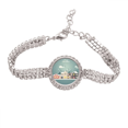 thumbnail image 1 of Festival Navidad casa de ilustracion Pulsera de tobillera de cadena de tenis, joyería de diamantes, 1 of 3