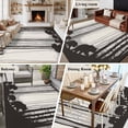 thumbnail image 5 of Forest Bear Area Rug 6x9 FT, Non Slip Living Room Throw Carpet, Black Grey Country Farmhouse Nature Tree Washable Soft Large Floor Carpet Non-Shedding Rug for Bedroom Dining Room Play Room, 5 of 9
