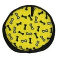 thumbnail image 2 of Tuffy Ultimate Flyer Yellow Bone Durable Plush Squeaky Dog Toy, 2 of 8