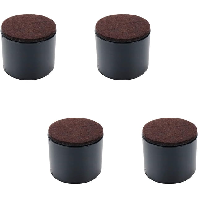 Elevadores autoadhesivos LIUYMXG para cama y muebles de Acero redondos negros 60x52mm
