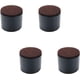 thumbnail image 1 of Elevadores autoadhesivos para cama y muebles de 2", elevadores para muebles, elevadores de cama de acero para muebles pesados, redondos negros de 60x52mm, 1 of 5