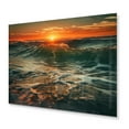 thumbnail image 2 of Designart "Tranquil Ocean Serenity IV" Modern Landscape Beach Metal Art Print, 2 of 5