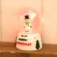 thumbnail image 3 of 1 bola de nieve navideña bonita para decoración de escritorio, estatua de muñeco de nieve con luminiscencia creativa, bola de cristal de vidrio, regalo de Navidad para niños y niñas, 3 of 5