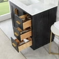 thumbnail image 2 of Gazsi 36" Single Bathroom Vanity Set in Black Oak with Mirror, 2 of 10
