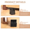 thumbnail image 3 of WRISTBIQUE 4Pcs Black Furniture Risers for Desk and Bed Legs Adjustable Height with Wear Resistant Design, 3 of 6