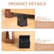 thumbnail image 3 of VERDANVERSE 4Ud Aumentadores De Altura Para Muebles Con Ajustable Color Negro Para Uso En Hogar, 3 of 6