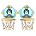 thumbnail image 3 of Basketball Hoop Set, Small Size Foldable Withstand 20KG PVC Material Small Basketball Goal  for Sports Orange,Cyan,Blue, 3 of 8