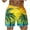 B Yellow, variant on Men Short Men Short Mens Short Mens Cargo Short Men Casual Fashion Print Shorts With Pockets Elastic Waist Beach Pants Purple S