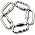 thumbnail image 1 of M6 Stainless Steel Quick Link D Shape Snap Hook Chain Links 5pcs, 1 of 5