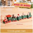thumbnail image 3 of Tren de madera de Navidad Decoración navideña para el hogar Adornos navideños 2024 Regalo de Navidad Año Nuevo 2025, 3 of 5