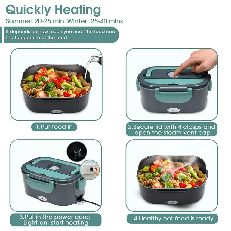 New 40w 1.5l Electric Heating Lunch Box Portable Ptc Heated