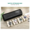 thumbnail image 4 of 4 Slots Leather Watch Roll Box Portable Travel Watch Case Watch Collector Watch, 4 of 4