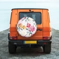 thumbnail image 6 of Susaid Colorful Flowers Print Tire Covers,Waterproof Anti-UV Snow Sun Rain Tire Covers for RV,Truck, SUV, Trailer, Camper-15 inch, 6 of 6