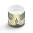 thumbnail image 2 of SEANATIVE Remote Control LED Candles Set of 4 Battery Powered Flameless Candles with Multi-Color Lighting Options, Timer Function, for Indoor Outdoor Decor, Cross with Jesus Cloud, 2 of 7