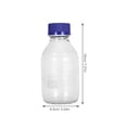 thumbnail image 2 of 2 frascos de vidrio de 500 ml para reactivos químicos, frascos sellados para muestras de laboratorio, 2 of 8